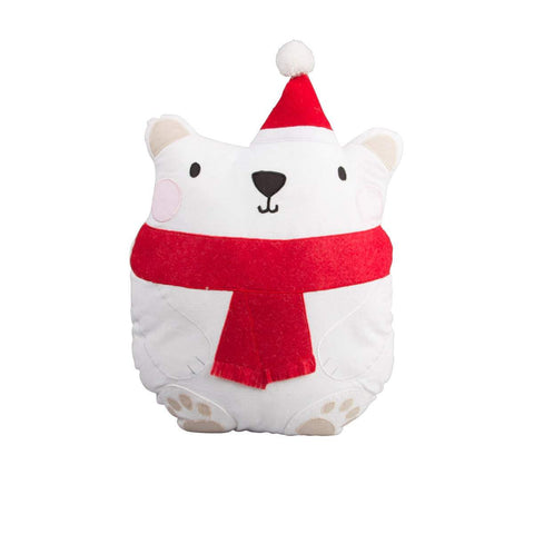 Sass & Belle Polar Bear Christmas Cushion