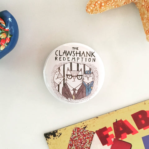 The Clawshank Redemption Cat Magnet