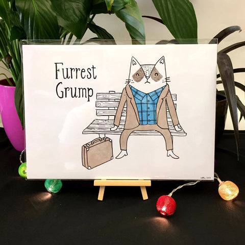 Furrest Grump Print | Gifts for Animal Lovers