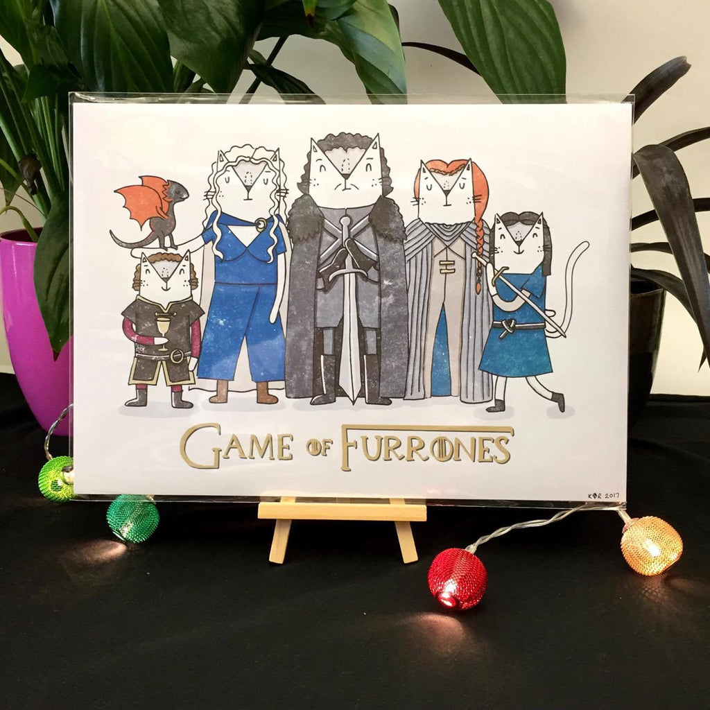 Game of Furrones Print | Gifts for Cat Lovers