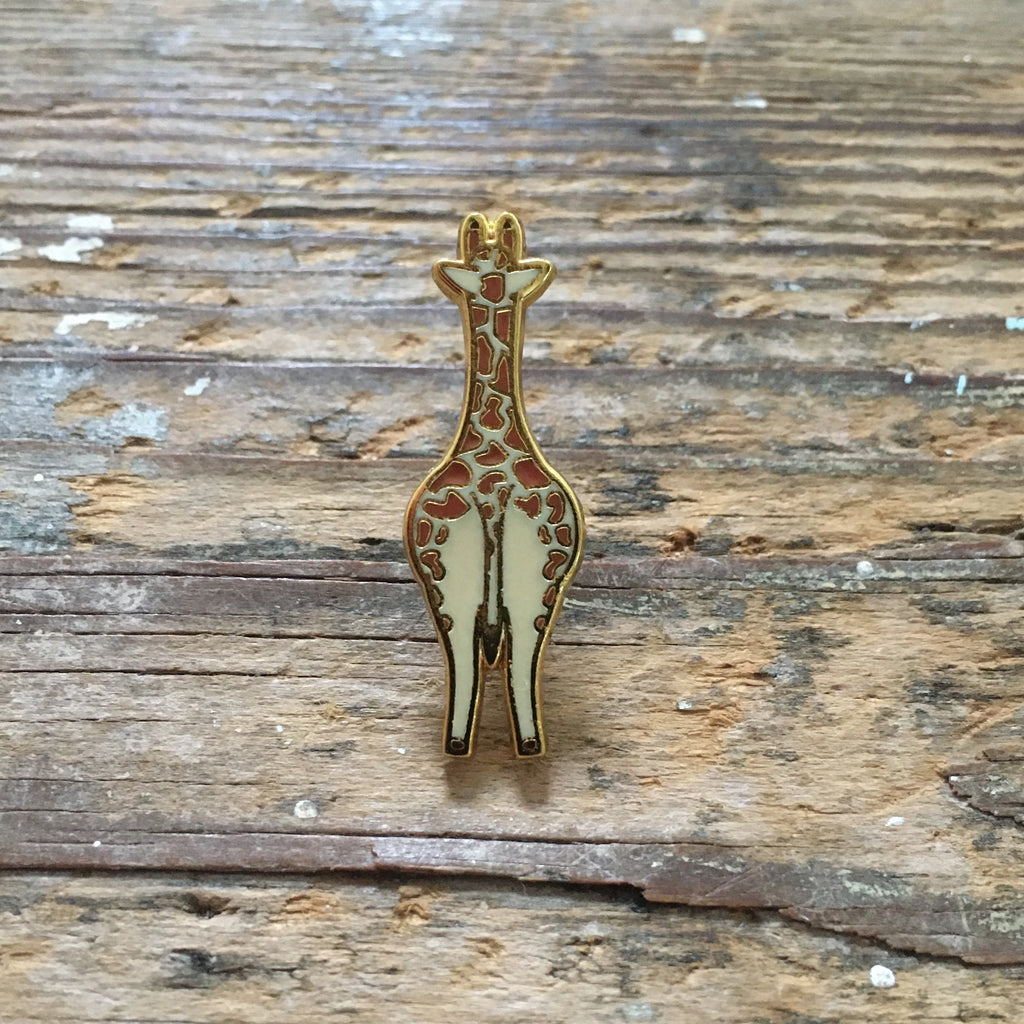 Giraffe Butt Enamel Pin | Punny Gifts for Animal Lovers