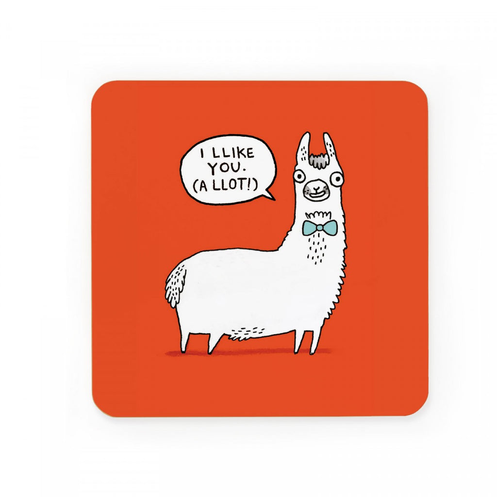 Llama Llikes You Coaster | Gemma Correll
