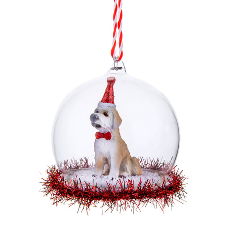Labradoodle Tinsel Bauble | Dog Themed Christmas Tree Decorations