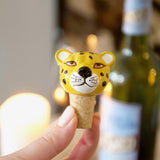 Leopard Bottle Stopper | Cat Themed Animal Homeware
