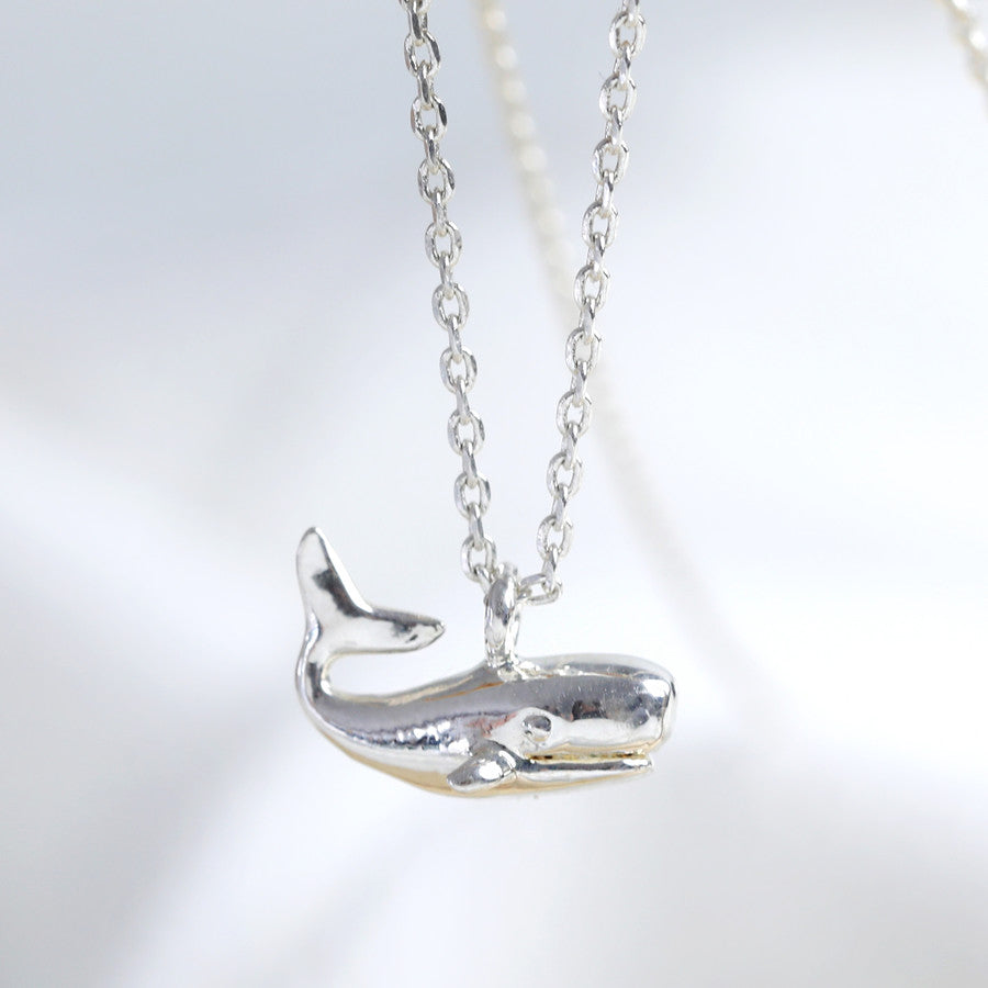 Silver Whale Necklace | Animal Jewellery | Stocking FIllers